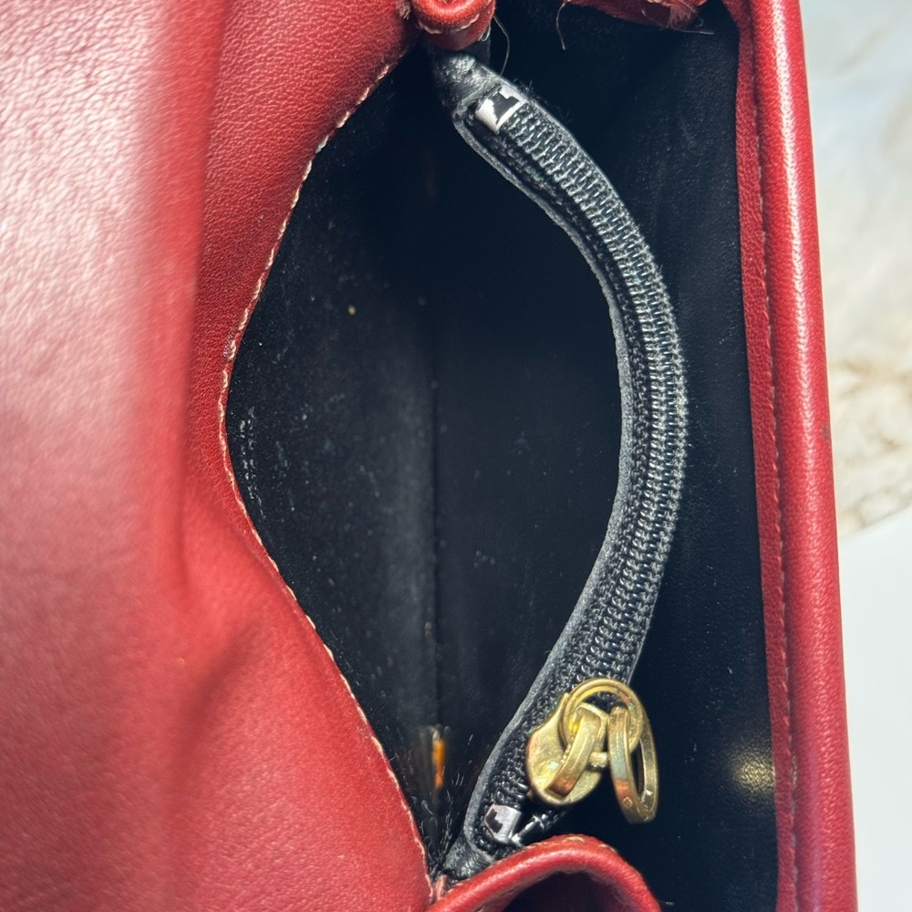 Coach Burgundy Multifunction Wallet - Picture 9 of 11